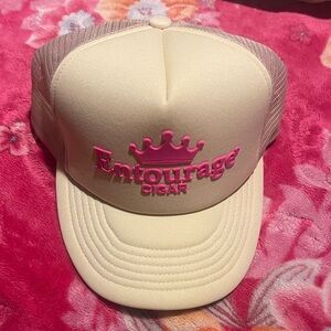 Entourage Cigar Cream and Pink Trucker Hat